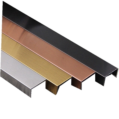 0.65MM Metal Inlay Strips Stainless Steel Tile Trim Indoor Interior Decor