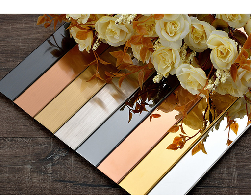 Stainless Steel U Shape Tile Trim Decorative Inlay Profile For Living Room