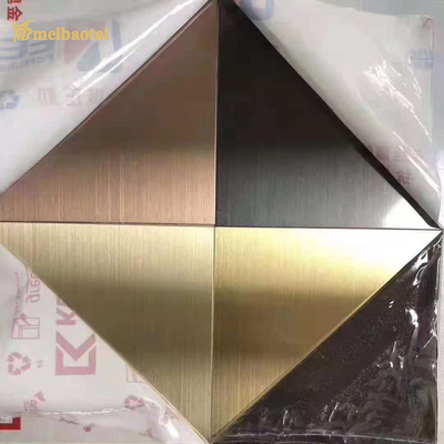 4*8 Feet Decorative Stainless Steel Sheet Customize PVD Color Coating Hairline Brush
