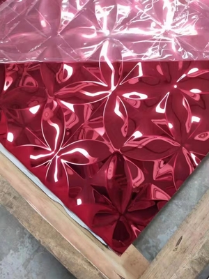 3D Embossed Stainless Steel Sheet Decorate For Wall 4x8 Feet