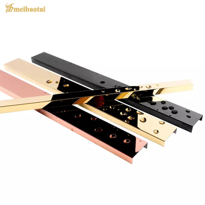 JIS Stainless Steel Tile Trim U Profile Decorative Profile With V Groove