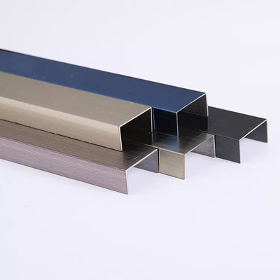 Customized Size 304 Stainless Steel U Profile with Colorful Finished