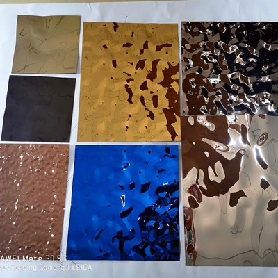 Water Ripple Cold Rolled Stainless Steel Plate Grade 304 Flat Metal Plate