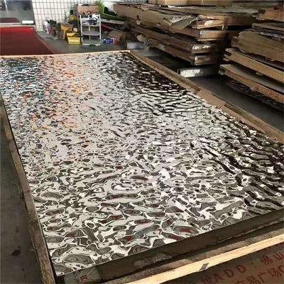 Pvd Color  Mirror Water Ripple Sheet Decoration Plate , Wall , Ceiling , Hotel , Project