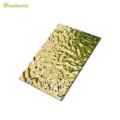 ASTM Cold Roll Stainless Steel Sheet Water Wave Metal Plate Mirror Finish
