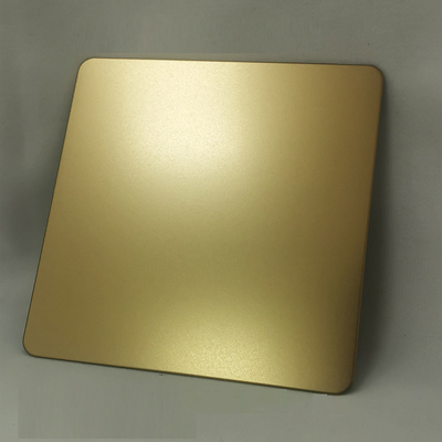 Decorative 304 Stainless Steel Sheet Sandblasted Black Champagne Gold