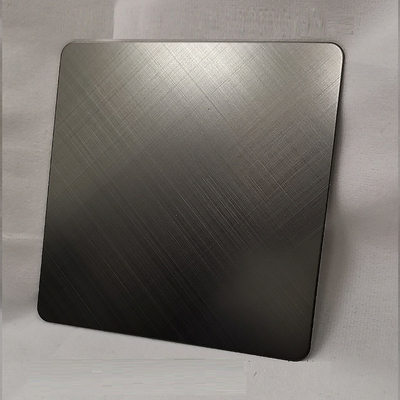Cross Brushed 304 SS Sheet Brown Color Plating Kitchen
