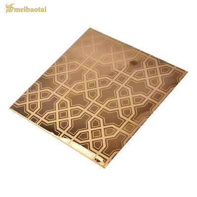Mirror Rose Gold Finish 304 201 Stainless Steel Sheet Elevator Plate