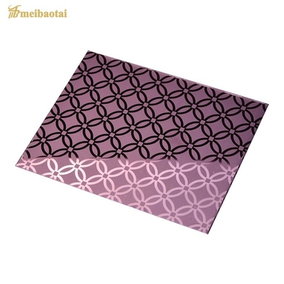Mirror Rose Gold Finish 304 201 Stainless Steel Sheet Elevator Plate