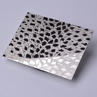 SS304 201 Mirror Etched Stainless Steel Sheet Decoration Plate  Thickness 0.8  1.0 1.2mm