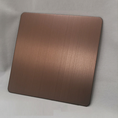 Brushed Finished Customized Color Plating SS Sheet Four Feet
