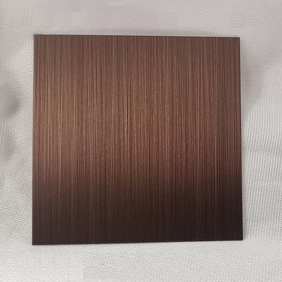 Anti Bronze Hairline 304 Stainless Steel Sheet AFP finish