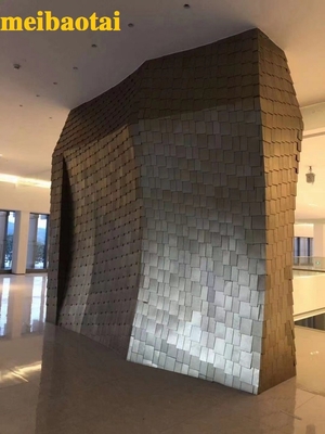 Four Feet Bronze Color Embossed Stainless Steel Sheet Decoration Product