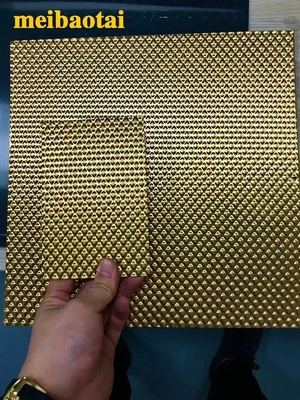 Golden Blue Silver Color Embossed Stainless Steel Sheet 4x8 Feet Mirror Wall Panels