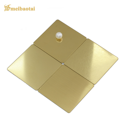 Titanium Gold Cold Rolled 201 Stainless Steel Sheet 1219*2438 Flat Shape