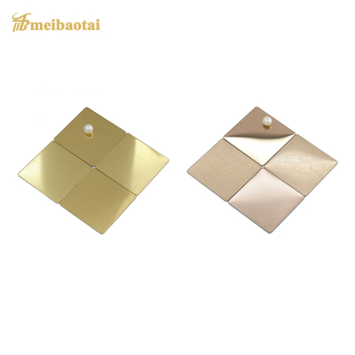 PVD Plating Mirror Decorative Stainless Steel Sheet 4x8 0.6mm Thickness