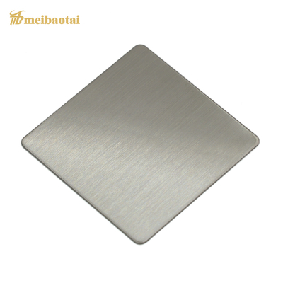 Sustainable Hairline Decorative Stainless Steel Sheet Sandblasted Silver Gold Color