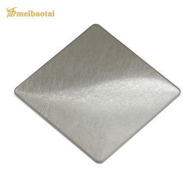 Silver Matte Brushed J2 Stainless Steel Plate Four Feet 0.8m Thk
