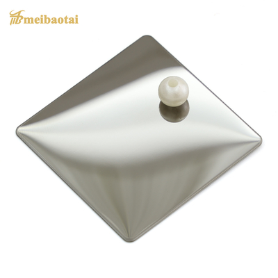 Mirror Finish Decorative Stainless Steel Sheet 4x8 0.65mm Thickness