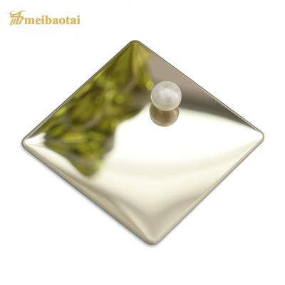 Mirror Finish Decorative Stainless Steel Sheet PVD Plating 4x8 0.65mm Thickness