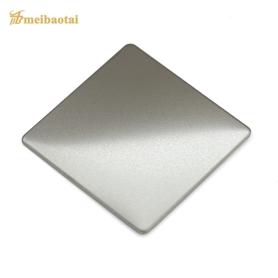 Sandblasted Silver Gold Decorative Stainless Steel Sheet  0.65mm Four Feet