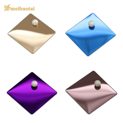 PVD Plating Mirror Decorative Stainless Steel Sheet 4x8 0.6mm Thickness