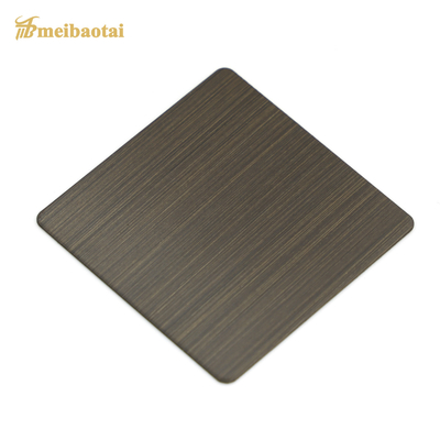 0.55mm Thickness Hairline Stainless Steel Sheet 1219x2438mm In Elevator Panels