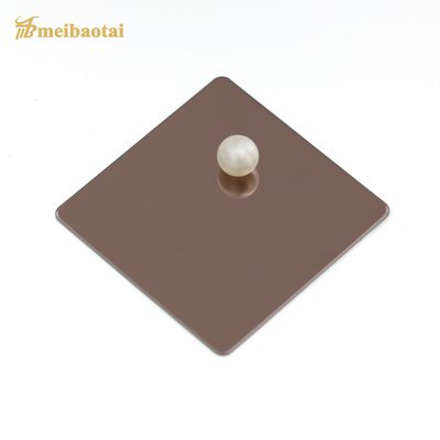 Brushed Mirror Hairline Stainless Steel Sheet Bronze Gold Color PVD Plating