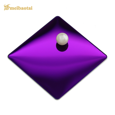 Green Mirror Finish Coloured Stainless Steel Sheet  1.2mm Thickness