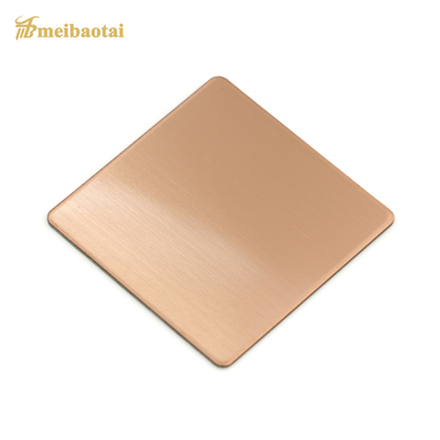 Sustainable Hairline Decorative Stainless Steel Sheet Sandblasted Silver Gold Color
