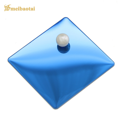 Mirror Finish Decorative Stainless Steel Sheet 0.55mm Blue Plating Ss Plate