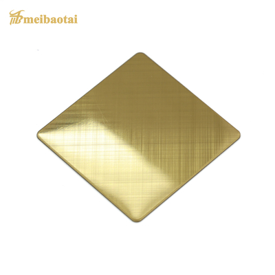 Brushed Hairline Stainless Steel Sheet Vibration SS plate Pvd Color Coating ASTM
