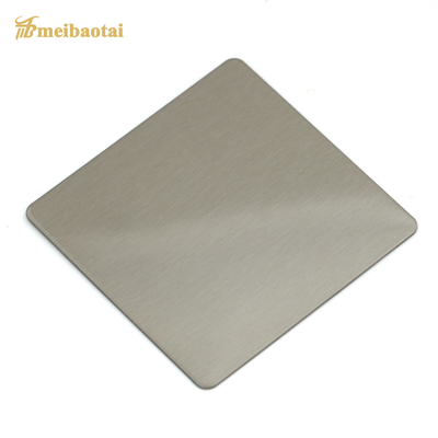 Silver Matte Brushed J2 Stainless Steel Plate Four Feet 0.8m Thk