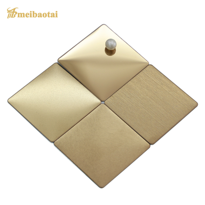 Smooth Cold Rolled Stainless Steel Plate Gold Rose Green Four Feet