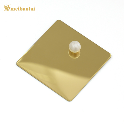 Mirror Finish Decorative Stainless Steel Sheet PVD Plating 4x8 0.65mm Thickness