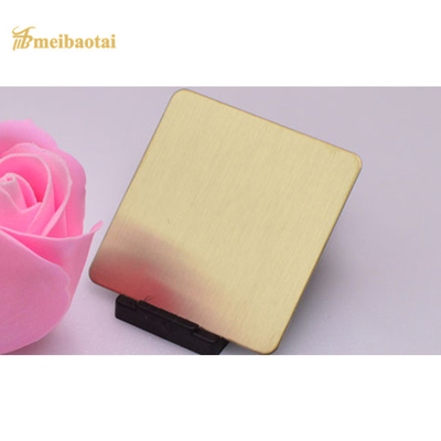 Four Feet Decorative Stainless Steel Sheet Brushed PVD 201 Flat Steel Plate