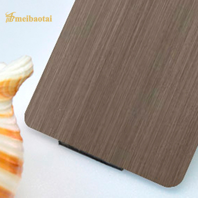 Anti Bronze Hairline Stainless Steel Sheet AFP Finish Four Feet