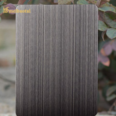 Anti Bronze Hairline Stainless Steel Sheet AFP Finish Four Feet