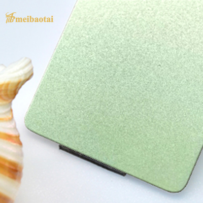 Silver Green Color Sandblasted Stainless Steel Sheet ss304 201 1219x2438mm