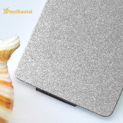 Pink Blue Hairline Stainless Steel Sheet Sandblasted 0.45mm Thickness
