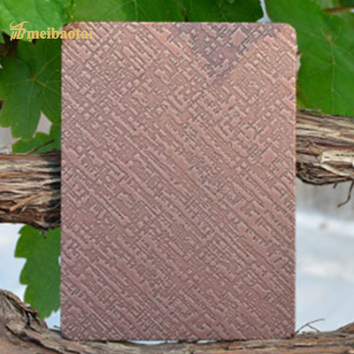 Etched Embossed Stainless Steel Sheet AISI Standard 1.0mm Thickness