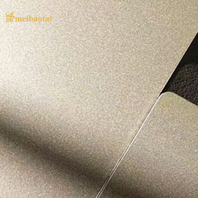 Silver Green Color Sandblasted Stainless Steel Sheet ss304 201 1219x2438mm