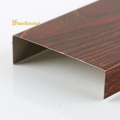 10FT Stainless Steel Tile Trim Embossed Etched PVD Color SS U Profile