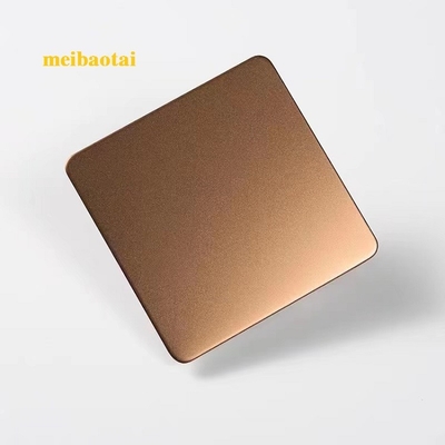 SS304 201 Black Rose Gold Sandblast Stainless Steel Color Plate 1219x2438mm