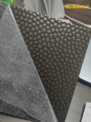 Black  Pvd Color Honeycomb Stamped Stainless Steel Sheet Decoration Wall