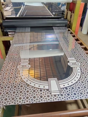 Etching Stainless Steel Decorate Sheet Four Feet 1.0mm
