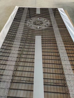 Flat Shape 304 Stainless Steel Sheet 0.95mm Thickness Decorative Elevator Lift Plate