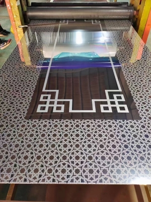 Etching Stainless Steel Decorate Sheet Four Feet 1.0mm
