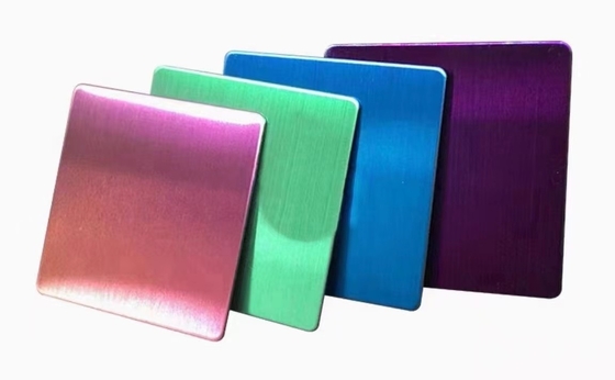 Sustainable Cold Rolled Stainless Steel Plate Mirror NO.4 Hairline Color