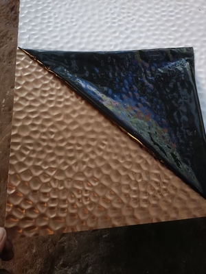 Rose Gold Mirror Honeycomb Pattern Embossed Stainless Steel Sheet